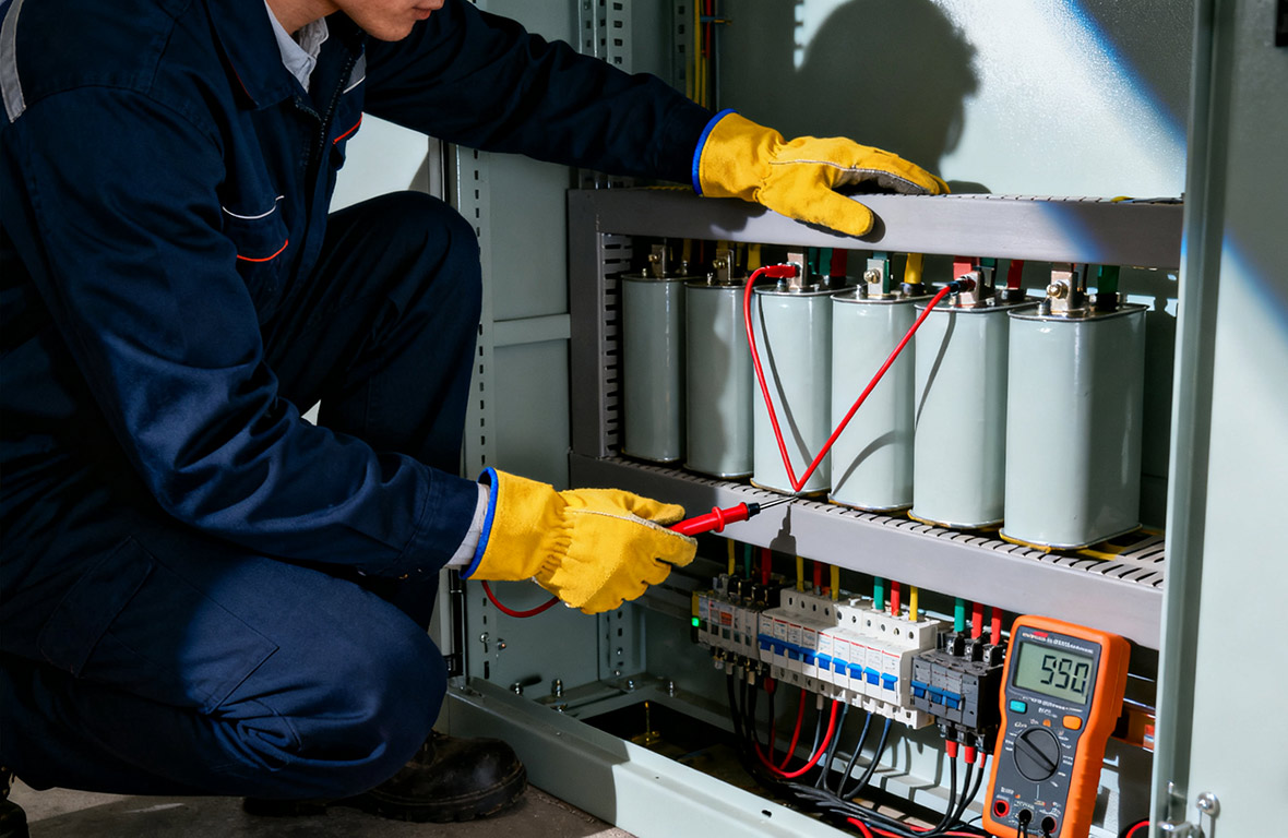 পাওয়ার ক্যাপাসিটরগুলির অভ্যন্তরীণ স্বাস্থ্য নিরীক্ষণ করার কি একটি অ-আক্রমণকারী উপায় আছে, যেমন তাদের সমতুল্য সিরিজ প্রতিরোধ (ESR)?